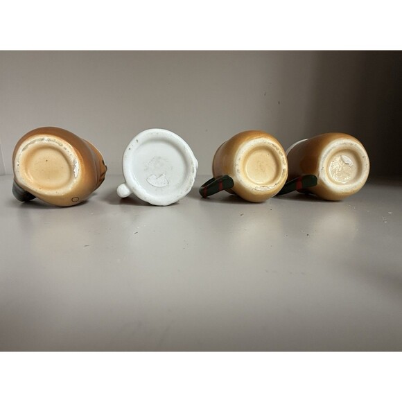 Mini Santa Face And Reindeer Christmas Mugs Vintage - Picture 6 of 6